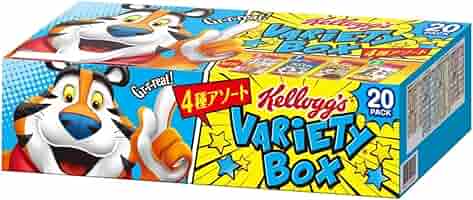 ケロッグ　バラエティボックス　4種アソート　20pack 4箱　計80pack Amazon.co.jp: ケロッグ バラエティ パック 4 種 20パック（素材